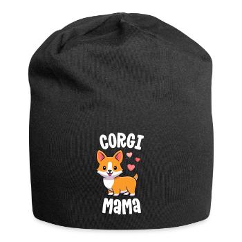 Cadeau de chemise de maman de corgi j'aime ma chemise de maman de corgi - Bonnet en jersey - noir - Devant