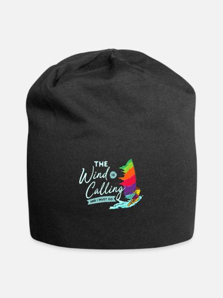 Windsurfen Windsurfer Surfbrett Wind Surfen - Jersey-Beanie - Schwarz