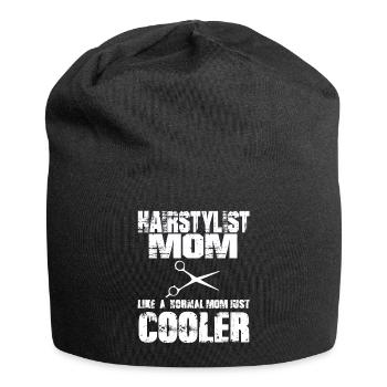 Friseur mama Friseursalon muttertag Mami - Jersey-Beanie - Schwarz - Vorne