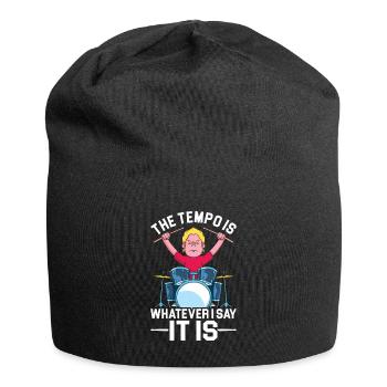 Schlagzeug Schlagzeuger - Jersey-Beanie - Schwarz - Vorne