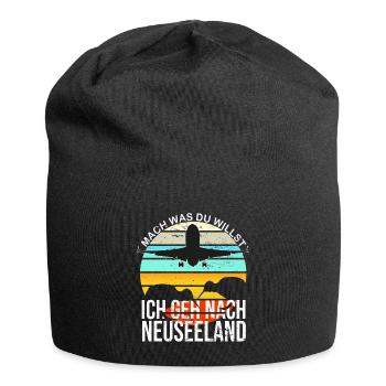 Neuseeland Newzealand Kiwi Reisen Weltreise Backpa - Jersey-Beanie - Schwarz - Vorne