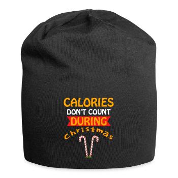 Weihnachten Weihnachten Weihnachten Weihnachten Weihnachten - Jersey-Beanie - Schwarz - Vorne