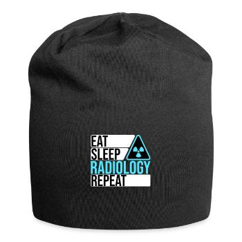 Eat Sleep Radiology Repeat - Jersey Beanie - black - Front