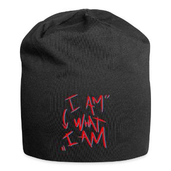 i am what i am - Jersey Beanie - black - Front