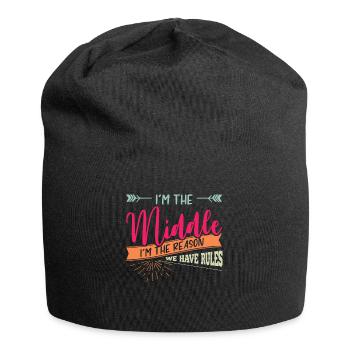 Siblings, siblings middle child, youngest - Jersey Beanie - black - Front