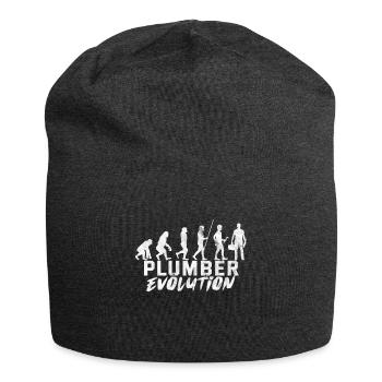 Plombier évolution plomberie tuyau plombier blague - Bonnet en jersey - charbon - Devant