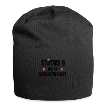 Polizist Status 6 Lustiges Geschenk - Jersey-Beanie - Schwarz - Vorne
