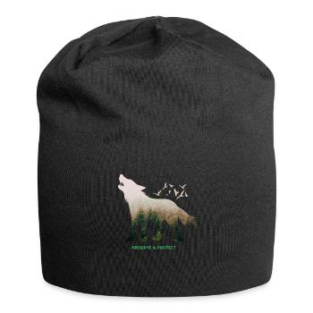 Nature conservation protection de l'environnement protection du climat cadeau - Bonnet en jersey - noir - Devant
