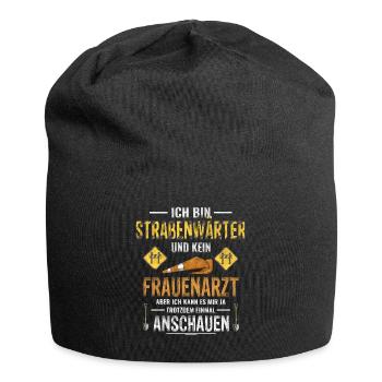 Straßenwärter Straßebauer Straßenmeister - Jersey-Beanie - Schwarz - Vorne