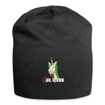 Punkicorn Provokation Punk-Einhorn Iro Punkrock - Jersey-Beanie - Schwarz - Vorne