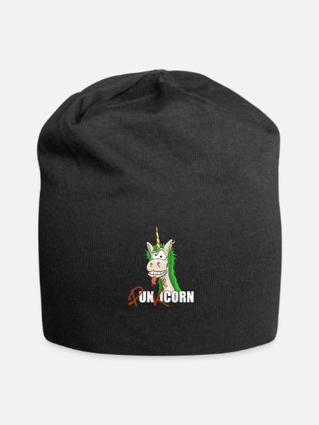 Punkicorn provocation punk licorne Iro punk rock - Bonnet en jersey - noir