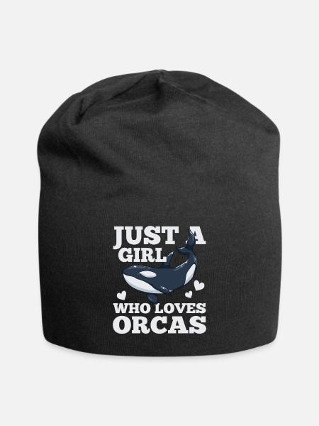 Orcas Wal Orca-Liebhaber - Jersey-Beanie - Schwarz