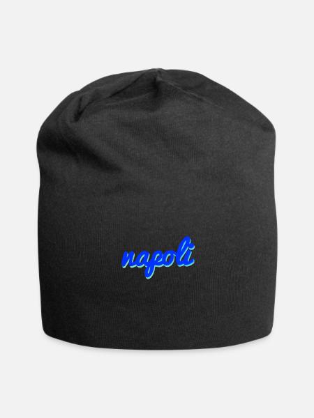 Napoli - Bonnet en jersey - noir