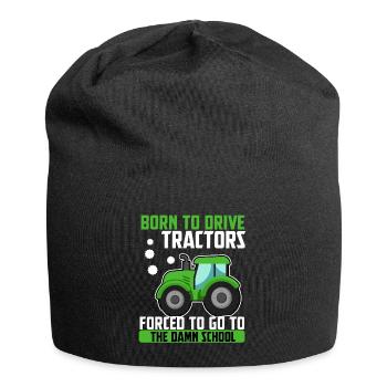 Tractor agriculture farmer agricultural machinery arable - Jersey Beanie - black - Front