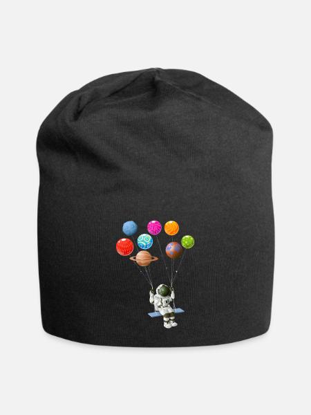 Astronaut - Jersey Beanie - black