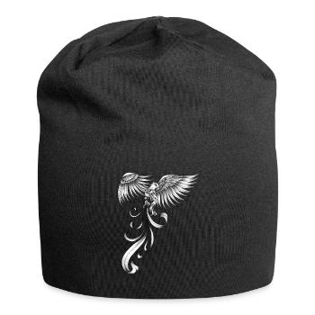 Phoenix Mystic Bird Légendaire Feu Vintage Rétro - Bonnet en jersey - noir - Devant