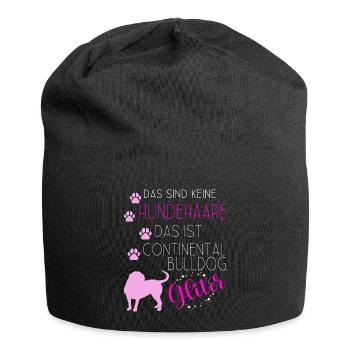 Continental Bulldog Conti Bulldoggen Hunde - Jersey-Beanie - Schwarz - Vorne