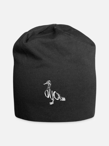 Ente - Jersey-Beanie - Schwarz