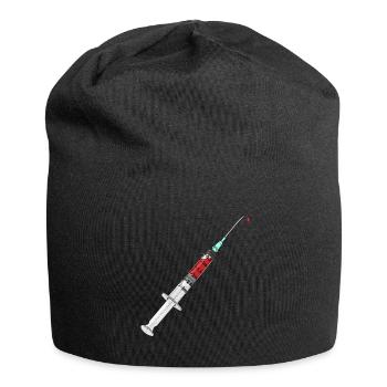 Seringue Vaccination Doctor Patient Seringue Blood Doctor - Bonnet en jersey - noir - Devant