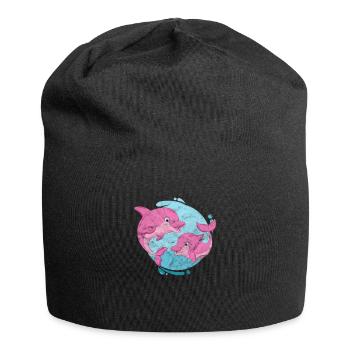 Delfin - Jersey-Beanie - Schwarz - Vorne