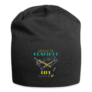 Clarinet musical instrument - Jersey Beanie - black - Front