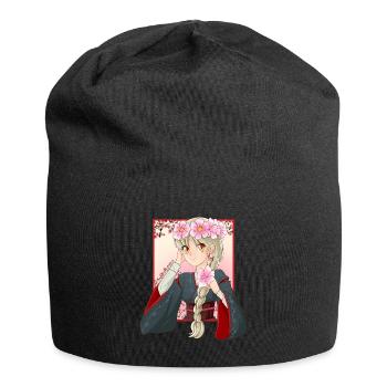Esthétique Japonaise Anime Girl I Otaku I Manga Kawa - Bonnet en jersey - noir - Devant