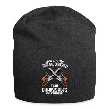 Tronçonneuse Tronçonneuse Scies à bois Cadeau drôle - Bonnet en jersey - charbon - Devant
