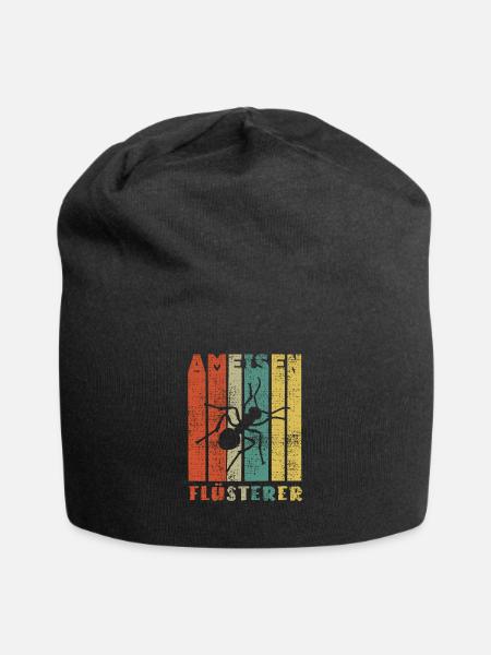 Ameisen Ameise Insekt Tier Spruch Geschenkidee - Jersey-Beanie - Schwarz