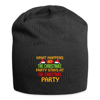 Weihnachten Weihnachten Weihnachten Weihnachten Weihnachten - Jersey-Beanie - Schwarz - Vorne