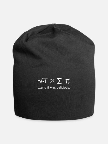 J'ai mangé Sigma Pi et c'était de délicieux amateurs de mathématiques - Bonnet en jersey - noir