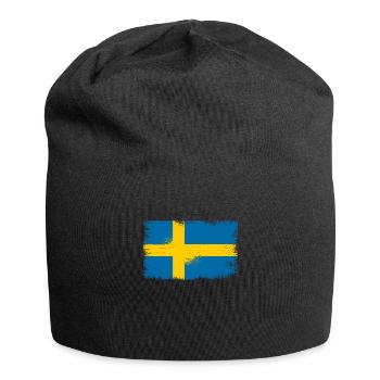 Drapeau suédois - Bonnet en jersey - noir - Devant