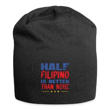 Half Filipino - Jersey Beanie - black - Front