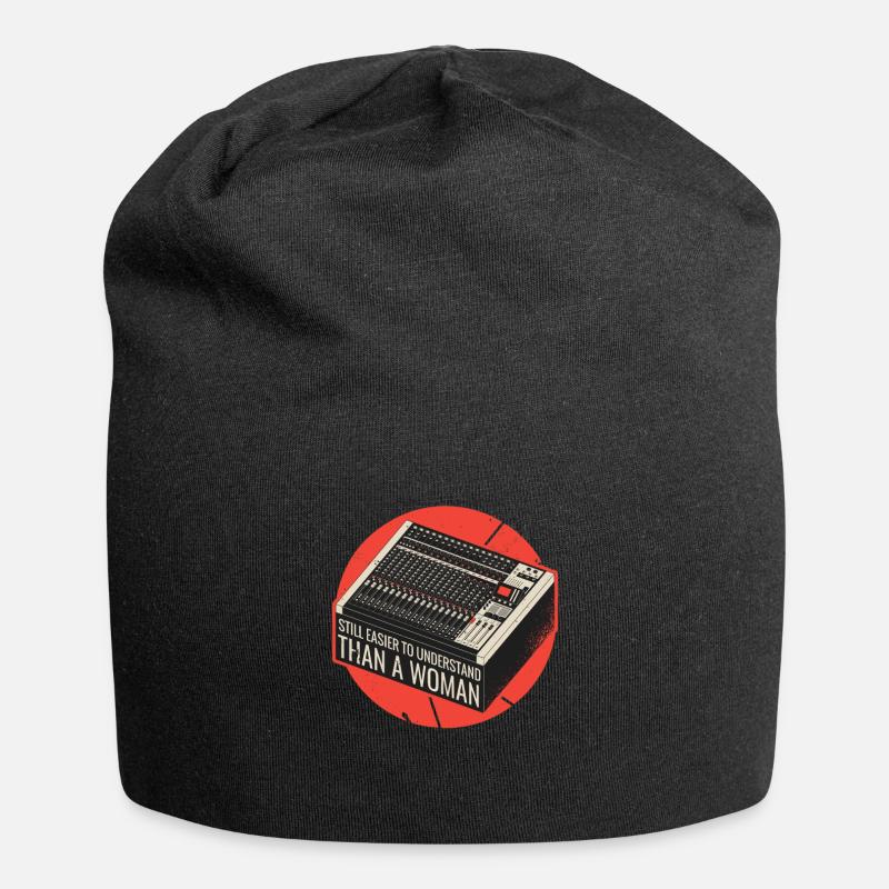 Sound engineering sound technician sound engineer - Jersey Beanie - black