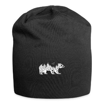 Bear bears design gift idea for Christmas - Jersey Beanie - black - Front