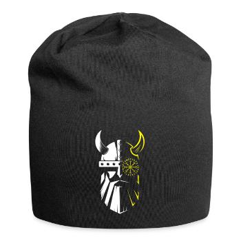 Wikinger Krieger Keltisch Helm - Jersey-Beanie - Schwarz - Vorne