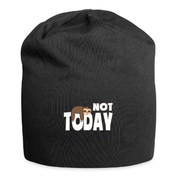 Not Today - Funny sloth design - Jersey Beanie - black - Front