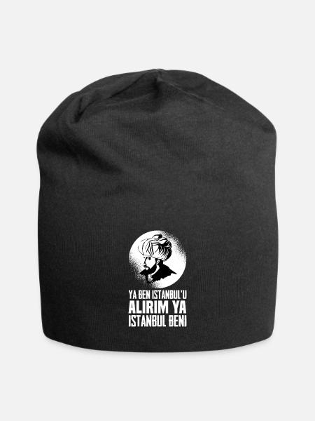 Istanbul Osmanli Fatih Sultan Mehmet 1453 Fetih - Jersey-Beanie - Schwarz