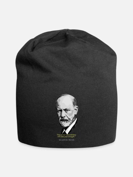 Sigmund Freud Citation - Bonnet en jersey - noir