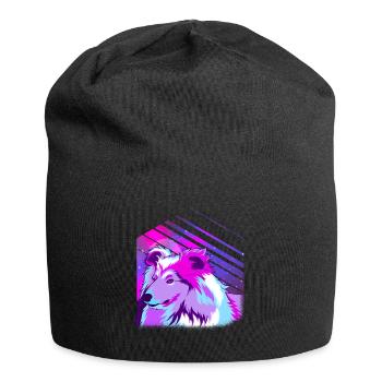 Chien de berger Sheltie Berger Shetland - Bonnet en jersey - noir - Devant