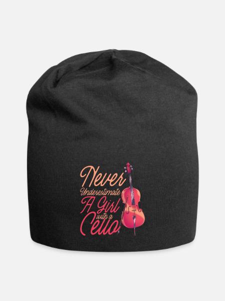 violoncelle - Bonnet en jersey - noir