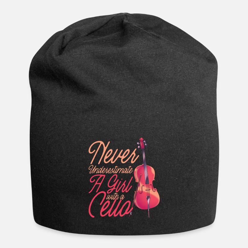 Cello - Jersey-Beanie - Schwarz