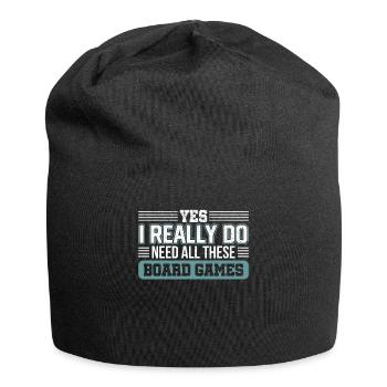 Cadeau de jeu de société Gamer RPG - Bonnet en jersey - noir - Devant