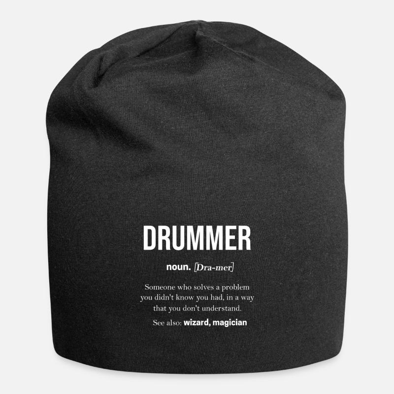 Drums - Jersey Beanie - black