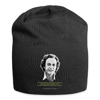Richard FeynmanZitat - Jersey-Beanie - Schwarz - Vorne