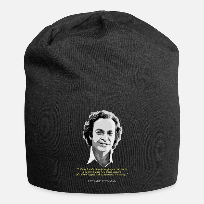 Richard Feynman Citation - Bonnet en jersey - noir