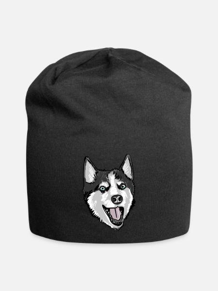 Husky drôle - Bonnet en jersey - noir