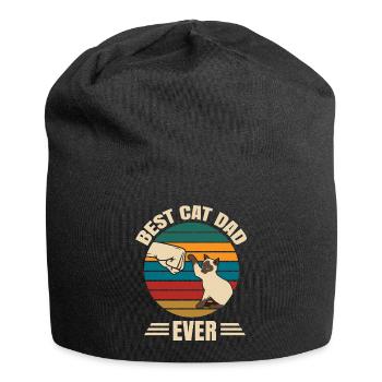 Chats Siamois Chat Doux Drôle - Bonnet en jersey - noir - Devant
