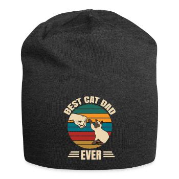 Siamese Katzen Cat Süss Lustig - Jersey-Beanie - Anthrazit - Vorne