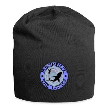 Respect The Locals Shark - Jersey Beanie - black - Front