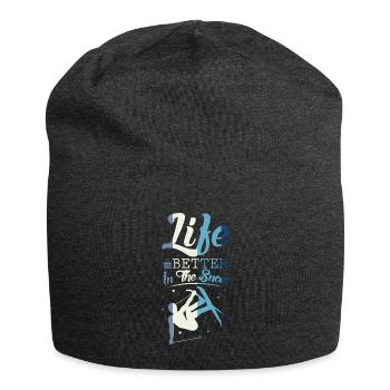 Skifahren Freestyle - Jersey-Beanie - Anthrazit - Vorne